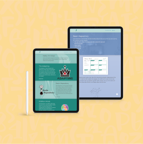 Vicky Charles Design Tablet version